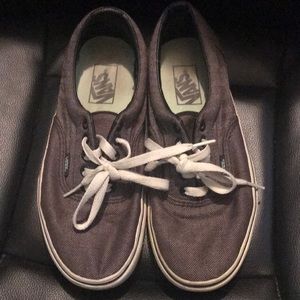 Grey vans women’s 8.5 mens 7